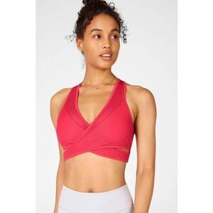 Fabletics Faye Medium Impact Sports Bra II In Lipstick Red Size L